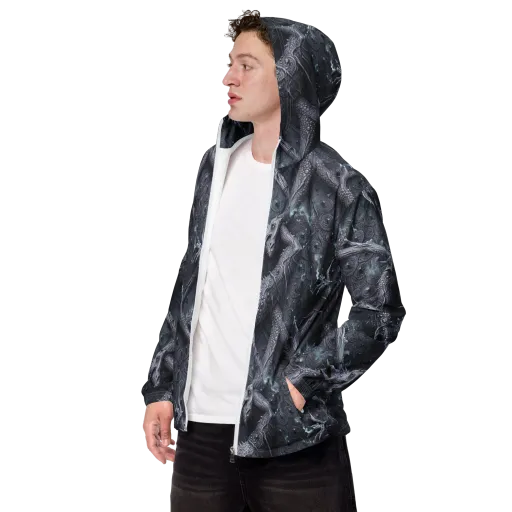 Wyrmwork on a Men's Windbreaker