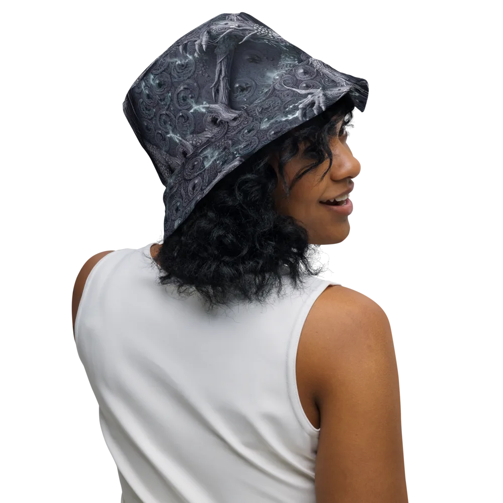 Wyrmwork on Reversible Bucket Hat — Right Outside