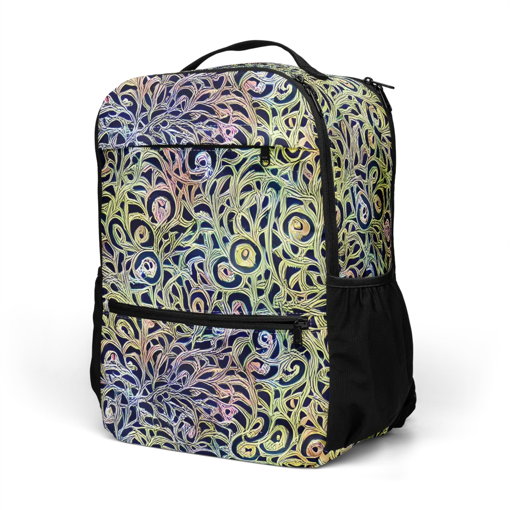 Citron Labyrinth on Utility Backpack — Left Front