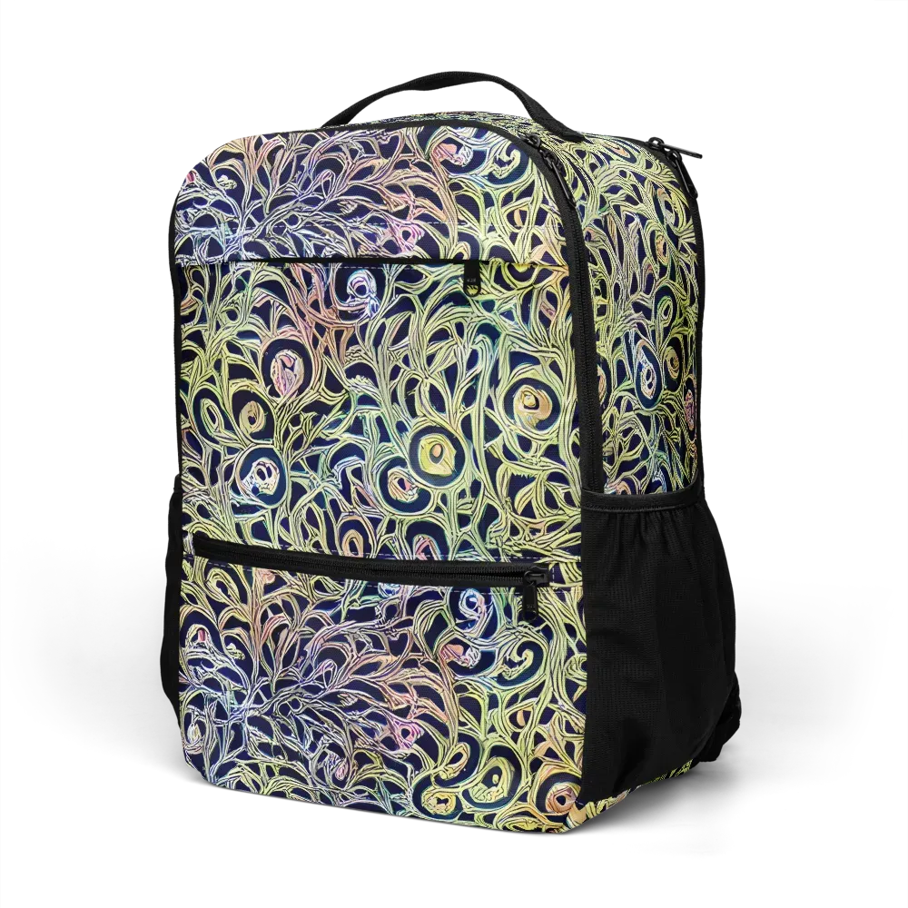 Citron Labyrinth on Utility Backpack — Left Front