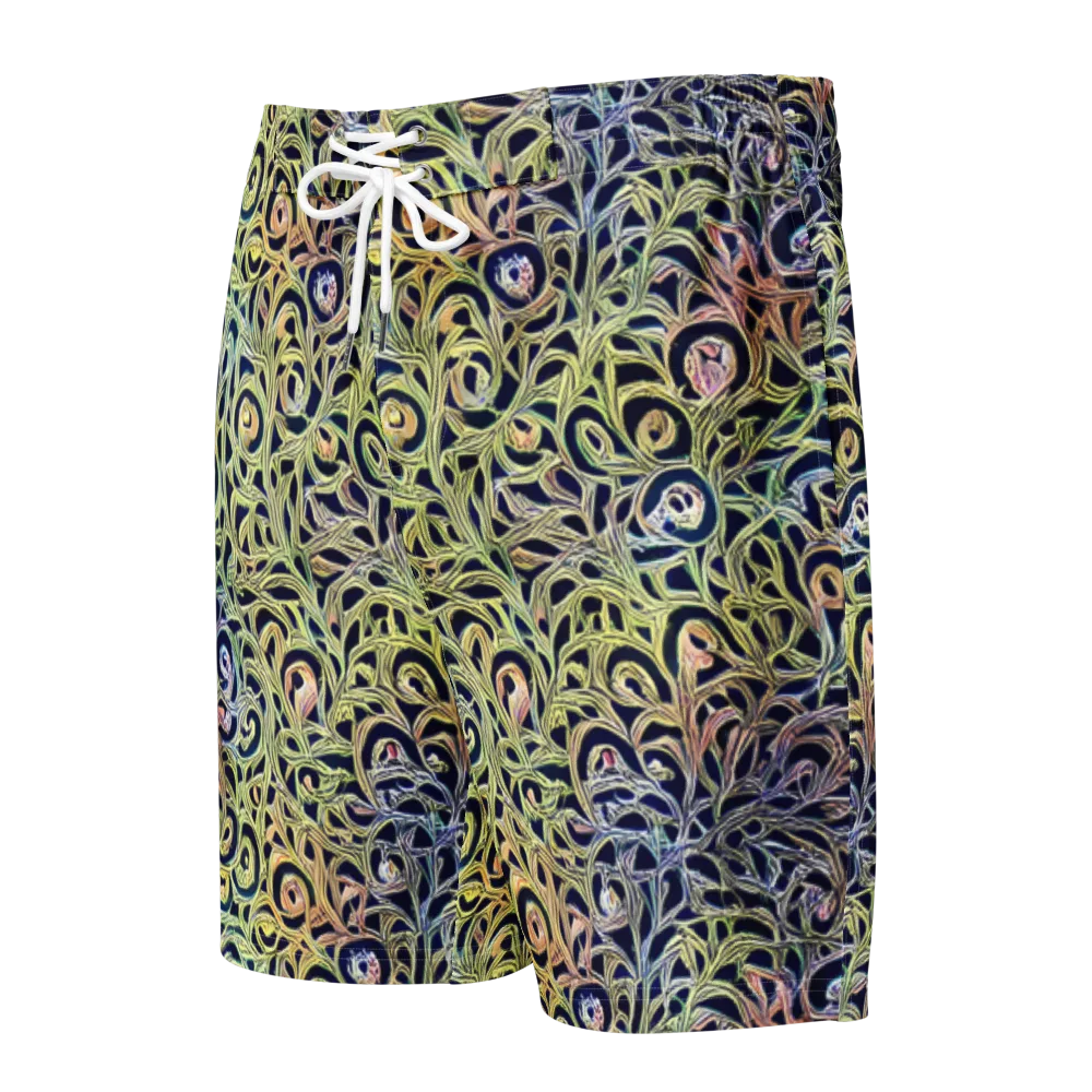 Citron Labyrinth on Men's Board Shorts — Front