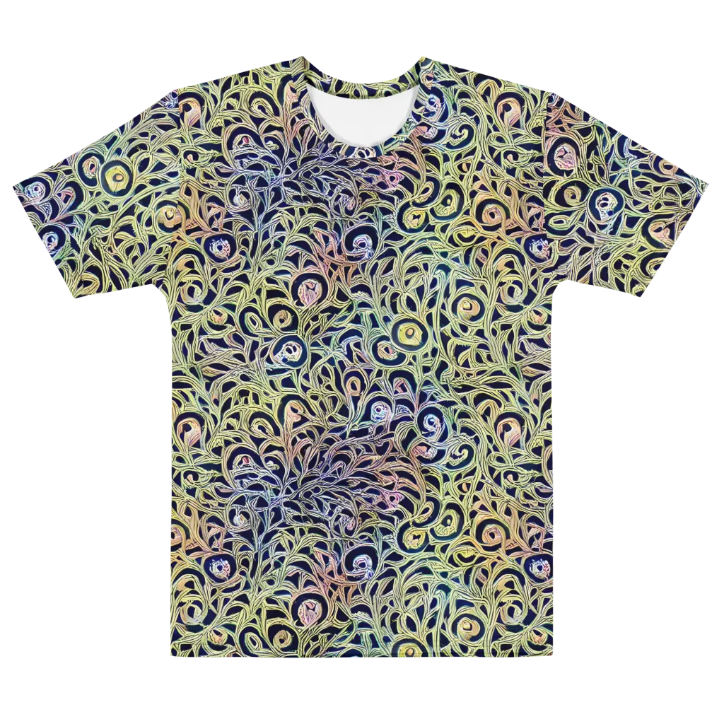 Citron Labyrinth on Men's Cotton Crew Neck T-Shirt — Front