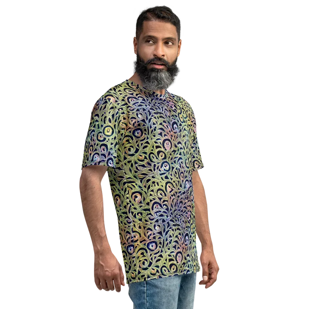 Citron Labyrinth on Men's Crew Neck T-Shirt — Right