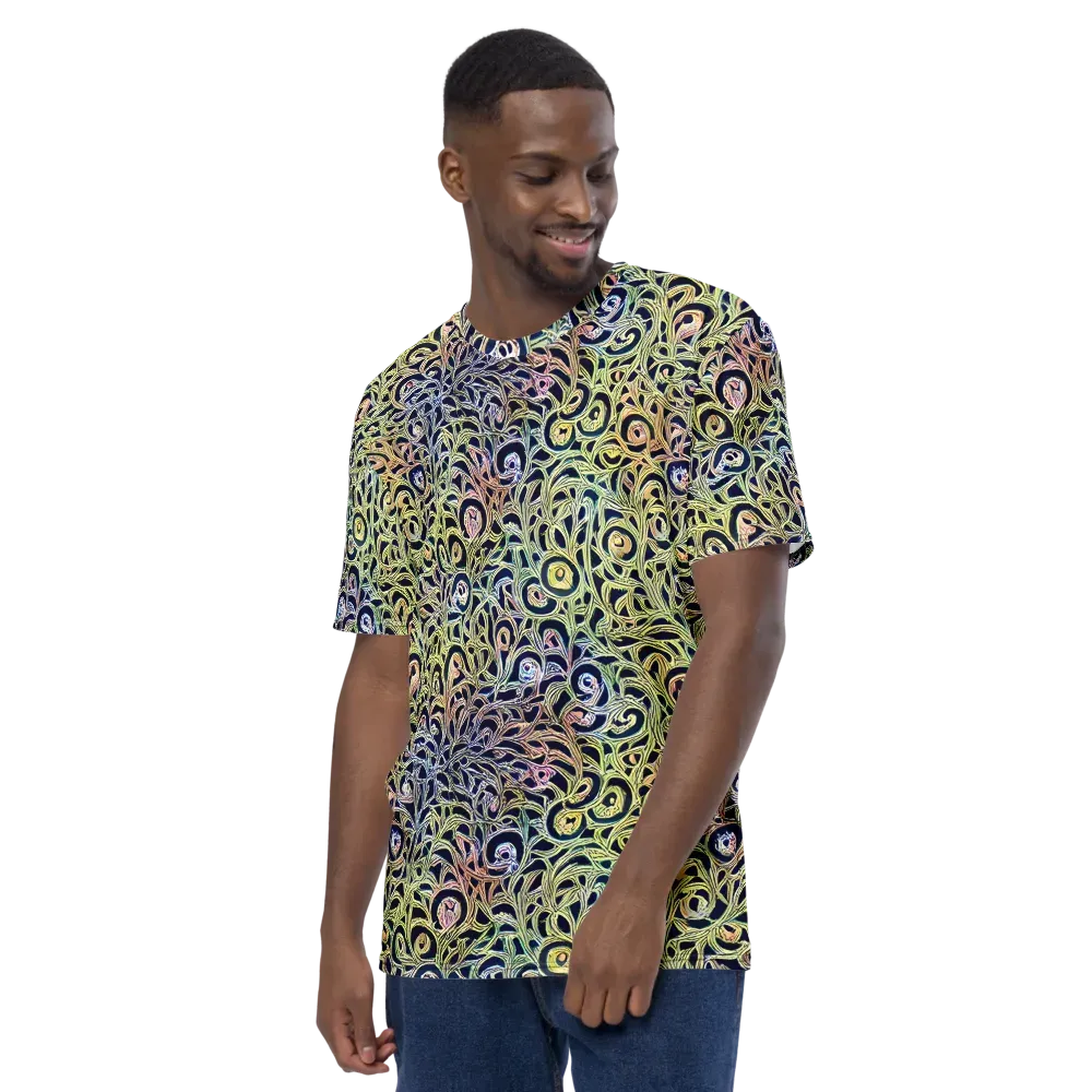 Citron Labyrinth on Men's Crew Neck T-Shirt — Left