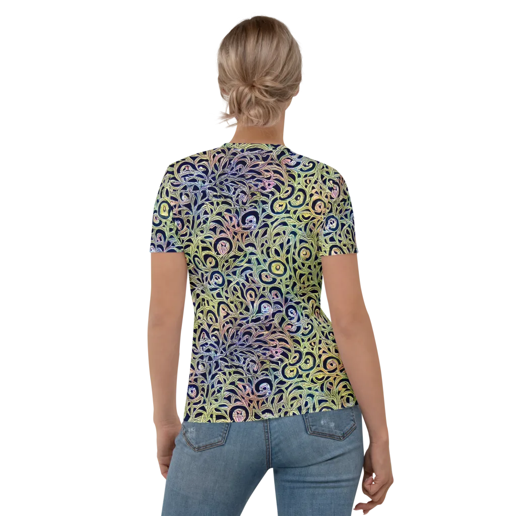 Citron Labyrinth on Women's Crew Neck T-Shirt — Back