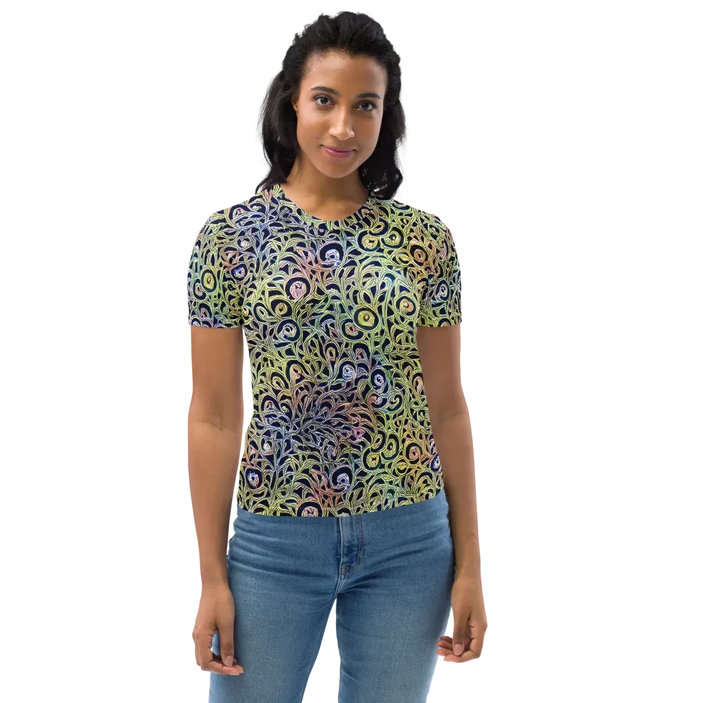 Citron Labyrinth on Women's Crew Neck T-Shirt — Front
