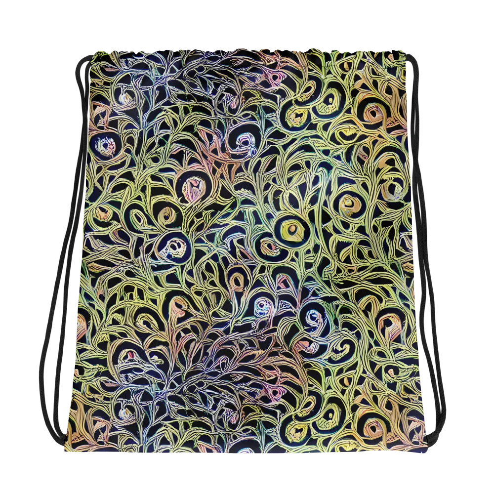 Citron Labyrinth on Drawstring Bag — Photo