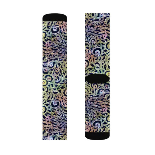 Citron Labyrinth on a Socks