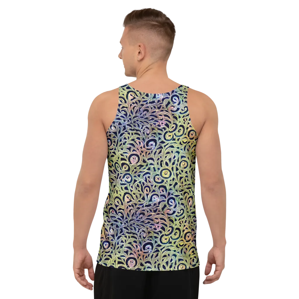 Citron Labyrinth on Men's Tank Top — Back