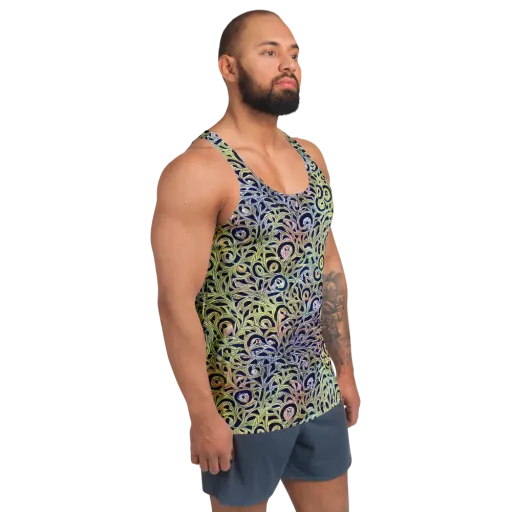 Citron Labyrinth on a Men's Tank Top