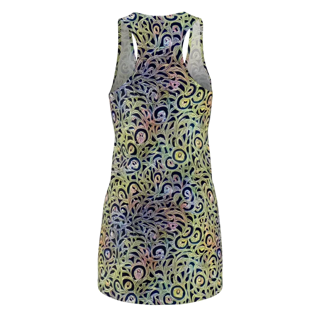 Citron Labyrinth on Racerback Dress — Back