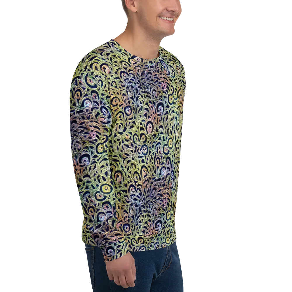 Citron Labyrinth on Sweatshirt — Right Front