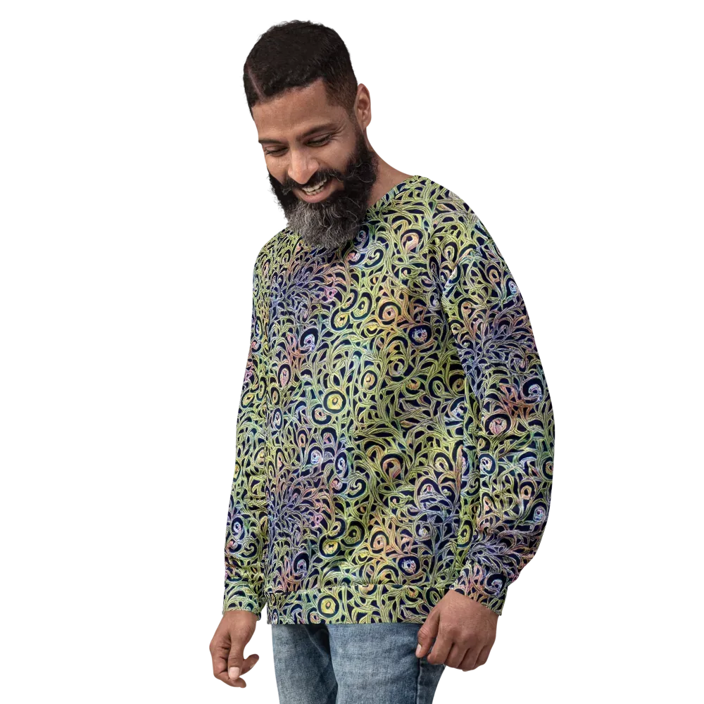 Citron Labyrinth on Sweatshirt — Left Front