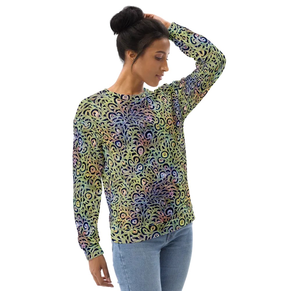 Citron Labyrinth on Sweatshirt — Right Front
