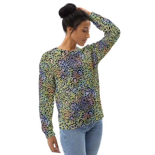 Citron Labyrinth on a Sweatshirt