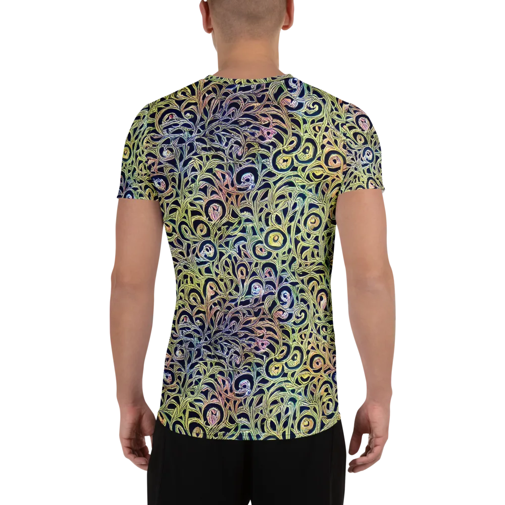 Citron Labyrinth on Men's Athletic T-Shirt — Back
