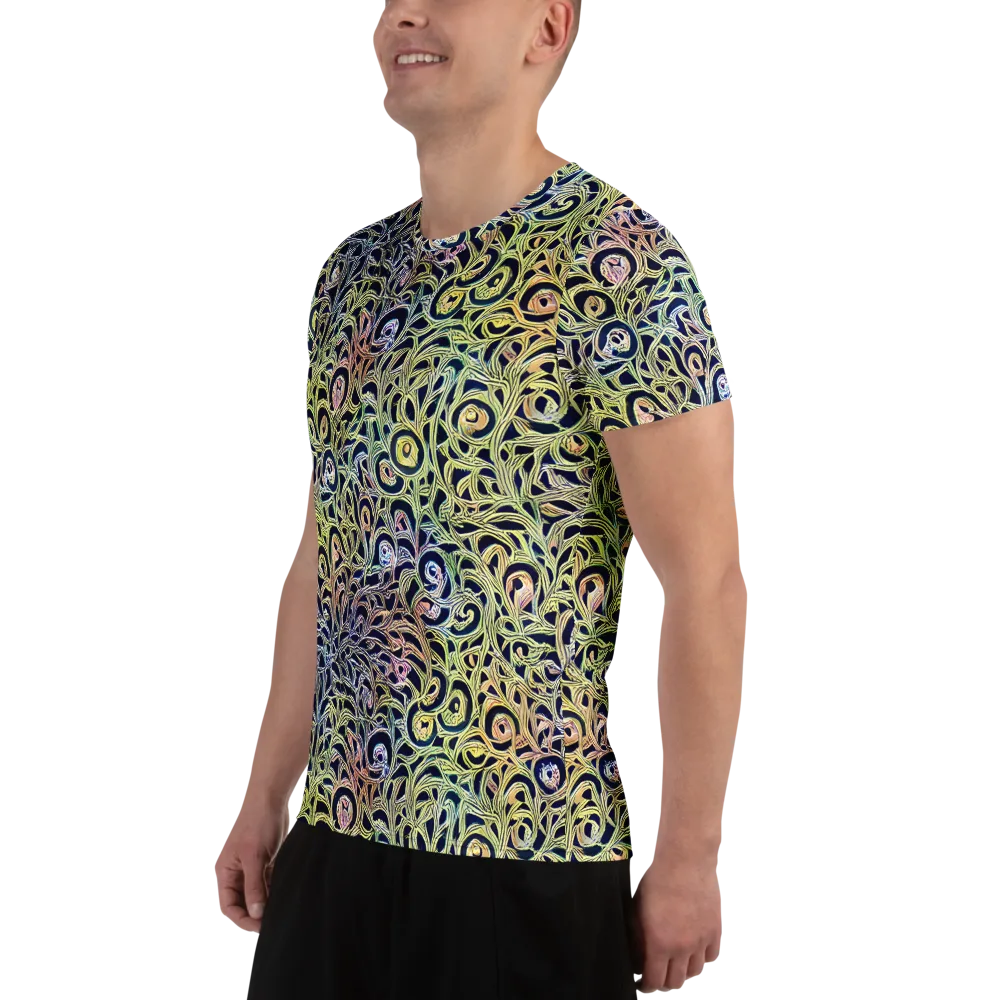 Citron Labyrinth on Men's Athletic T-Shirt — Left