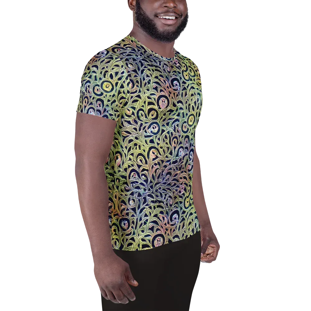 Citron Labyrinth on Men's Athletic T-Shirt — Right