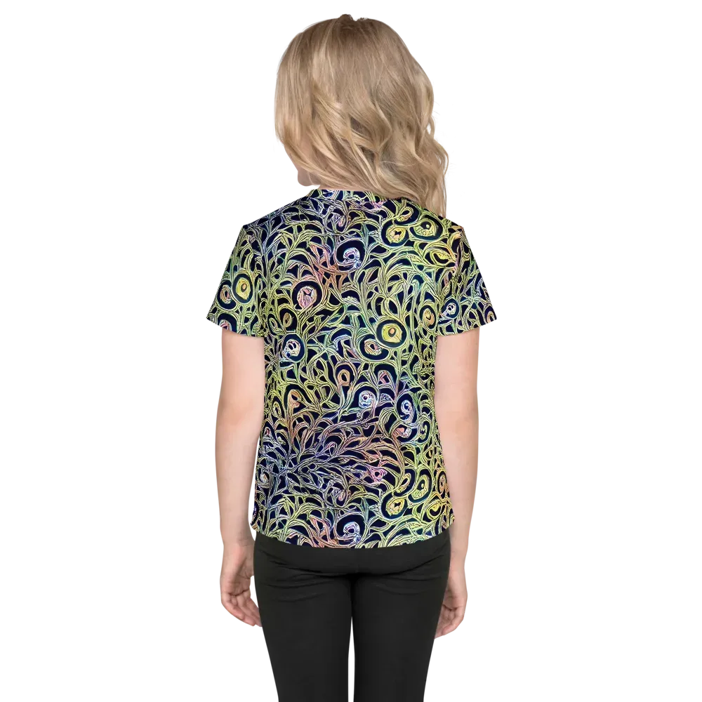 Citron Labyrinth on Kids Crew Neck T-Shirt — Back