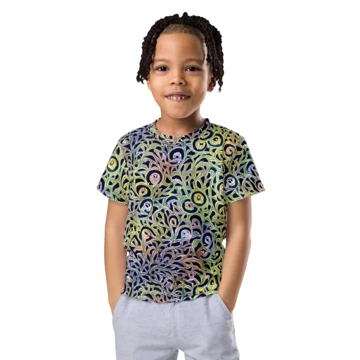 Citron Labyrinth on a Kids Crew Neck T-Shirt