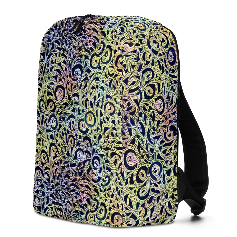 Citron Labyrinth on Minimalist Backpack — Left