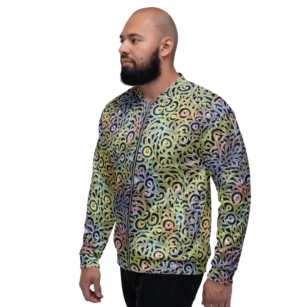 Citron Labyrinth on Bomber Jacket — Left