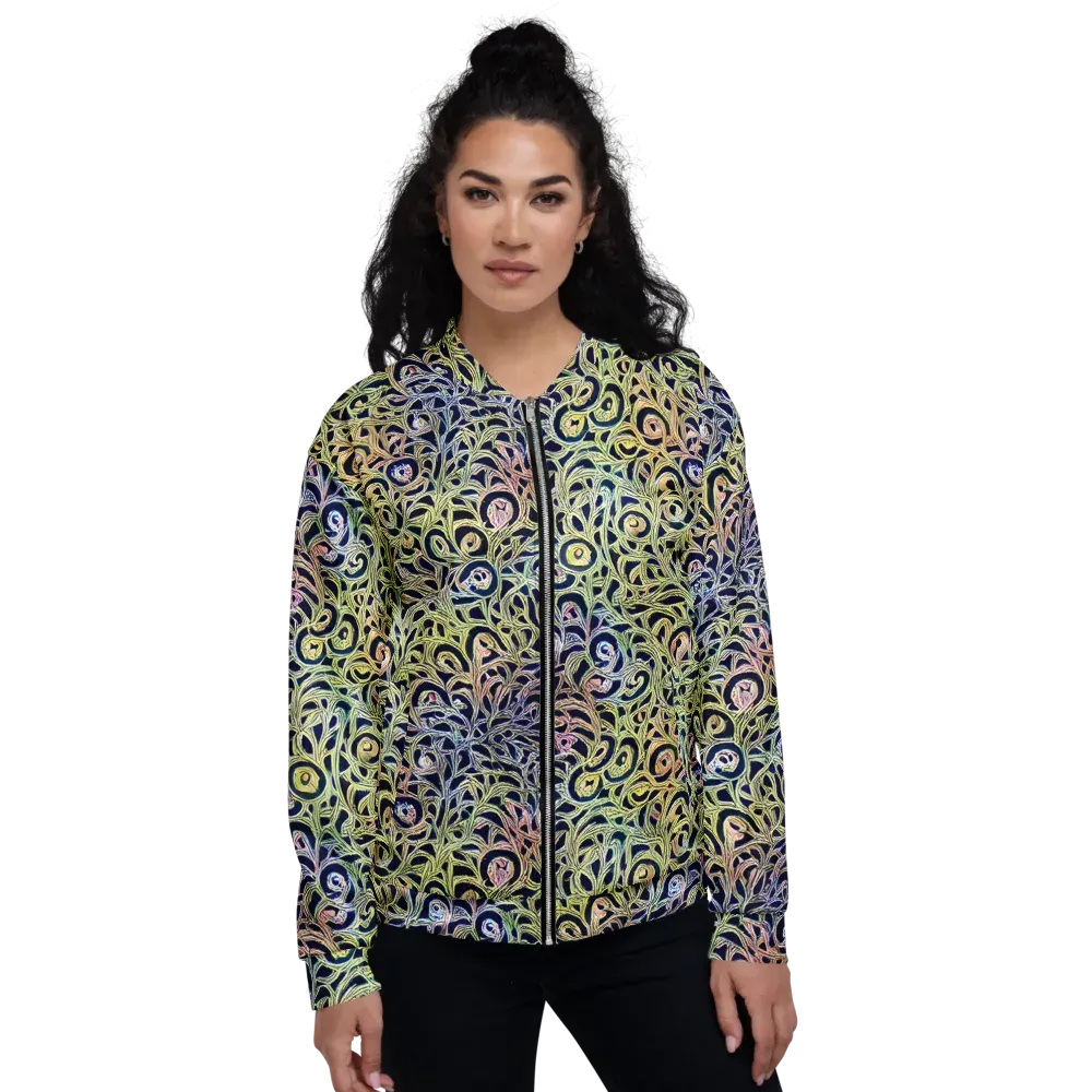 Citron Labyrinth on Bomber Jacket — Front