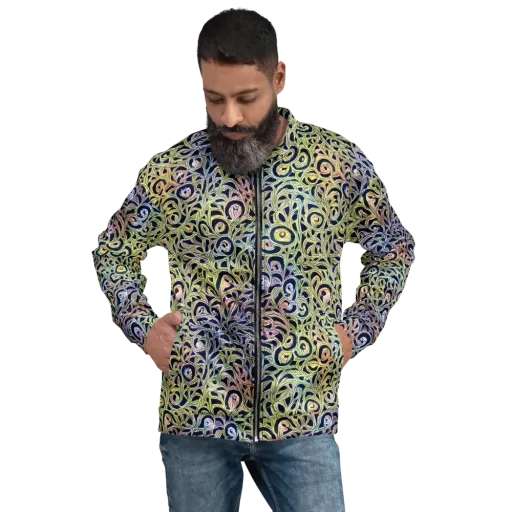 Citron Labyrinth on a Bomber Jacket
