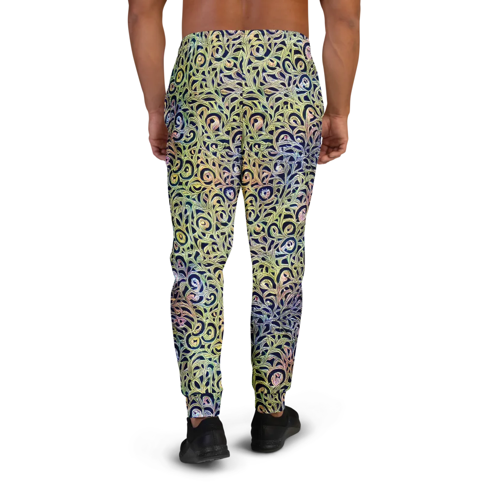 Citron Labyrinth on Men's Joggers — Back