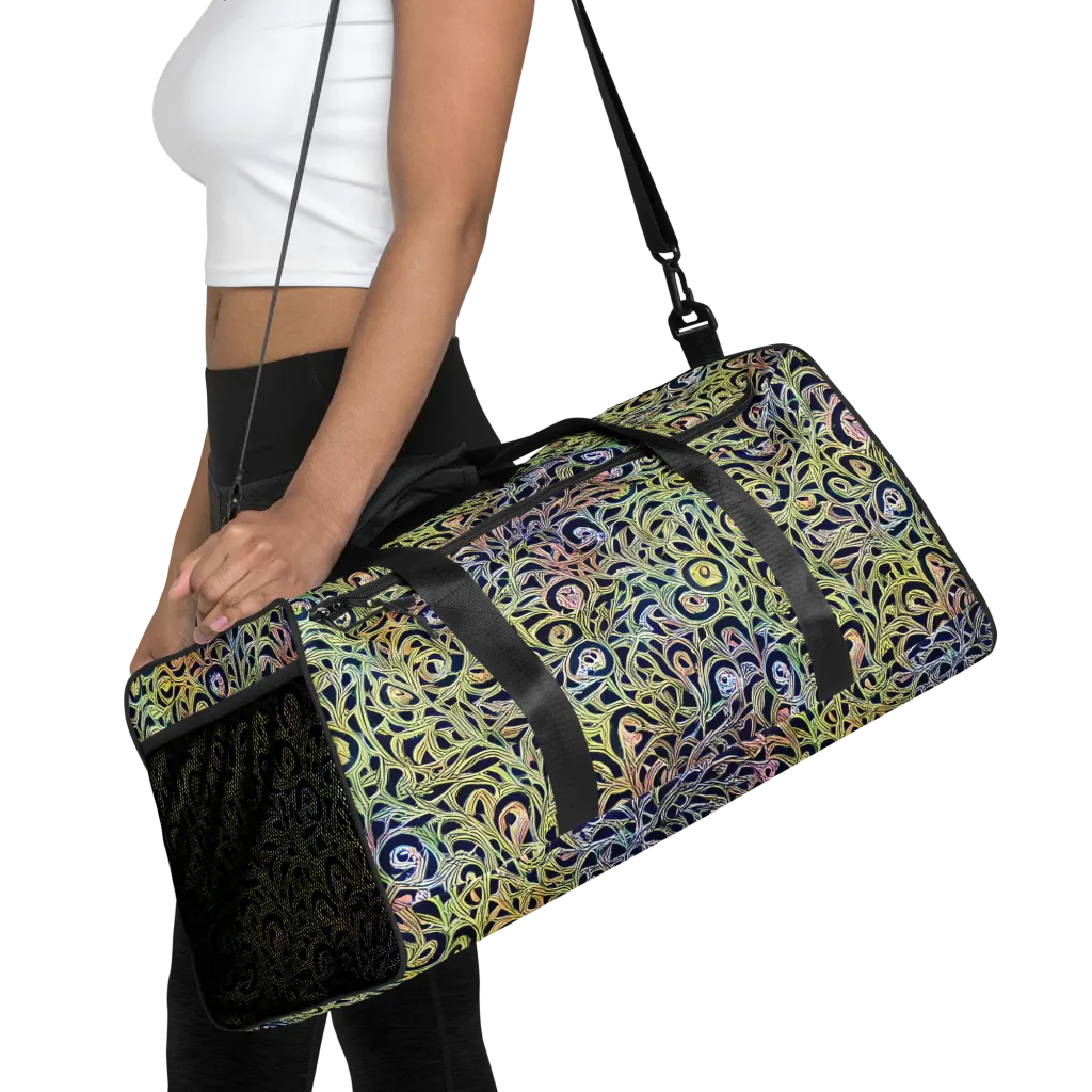 Citron Labyrinth on Duffle Bag — Front