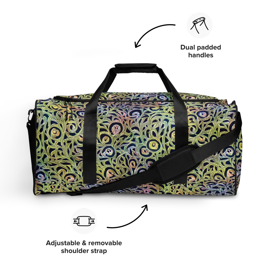 Citron Labyrinth on Duffle Bag — Front