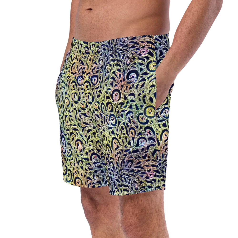 Citron Labyrinth on Swim Trunks — Left Front