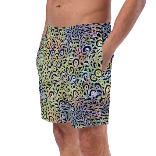 Citron Labyrinth on a Swim Trunks