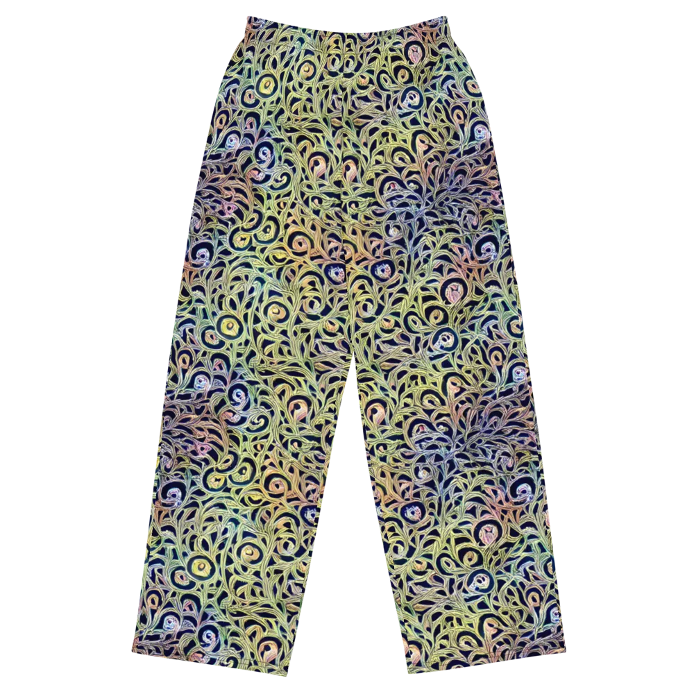 Citron Labyrinth on Wide-Leg Pants — Front