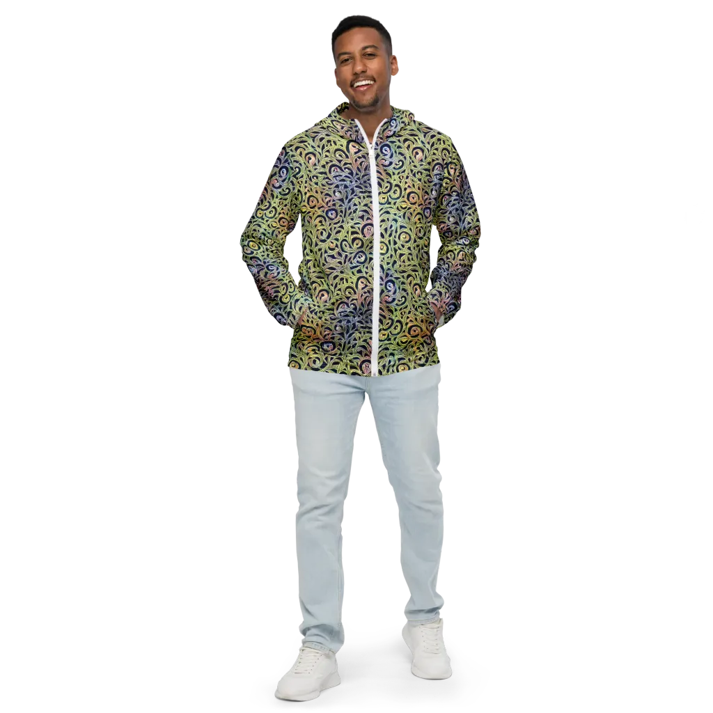 Citron Labyrinth on Men's Windbreaker — Front