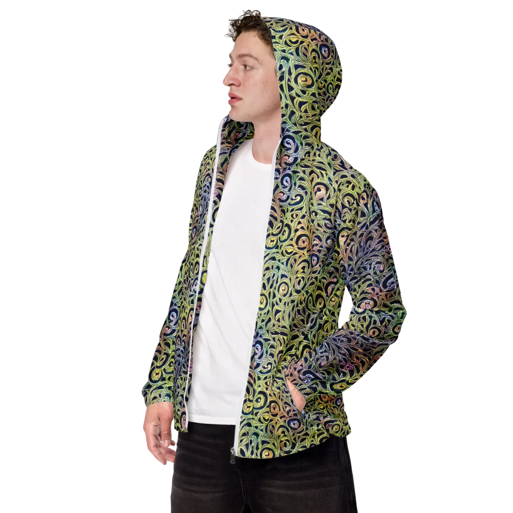 Citron Labyrinth on Men's Windbreaker — Left Front
