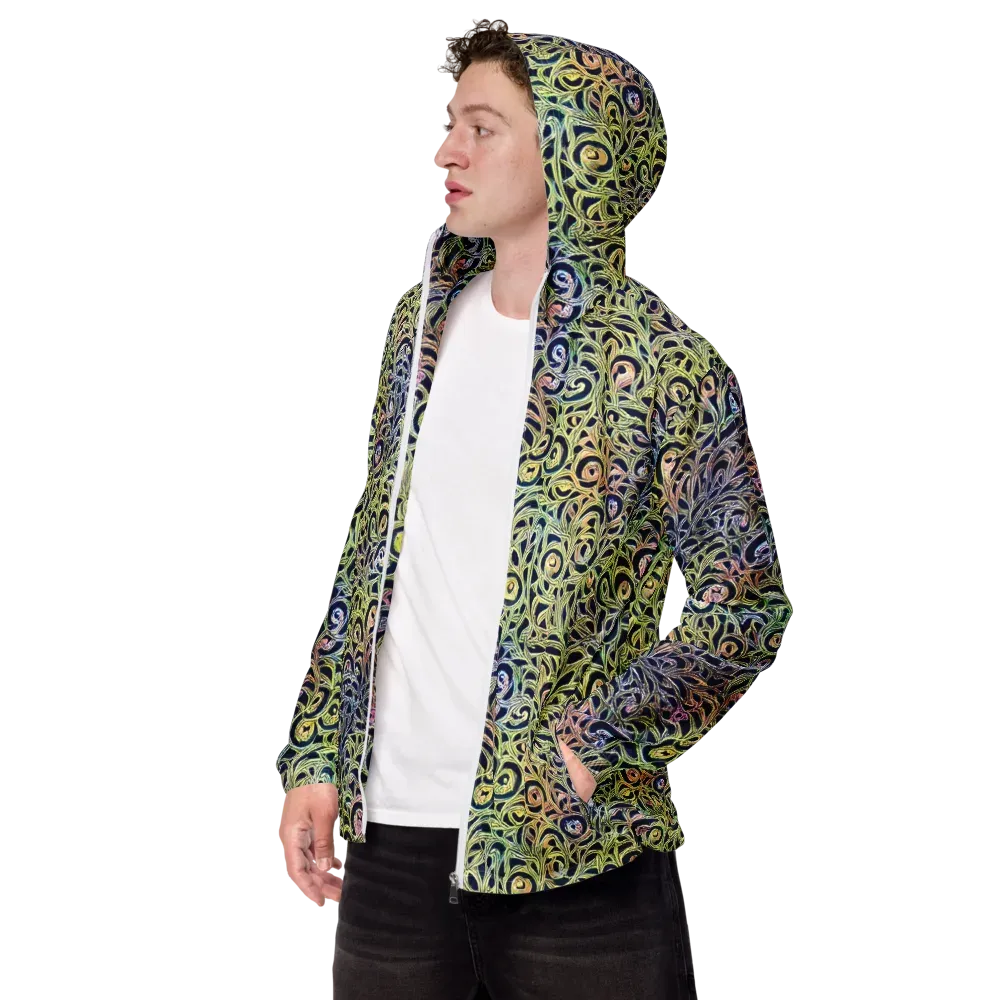 Citron Labyrinth on Men's Windbreaker — Left Front