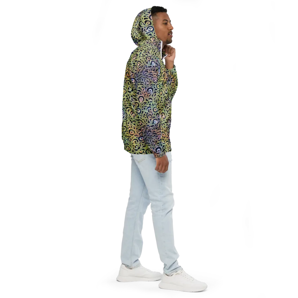 Citron Labyrinth on Men's Windbreaker — Right
