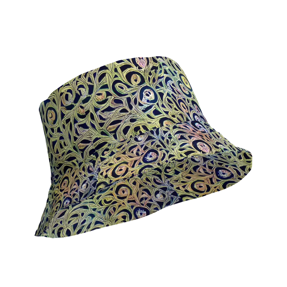 Citron Labyrinth on Reversible Bucket Hat — Product details Outside