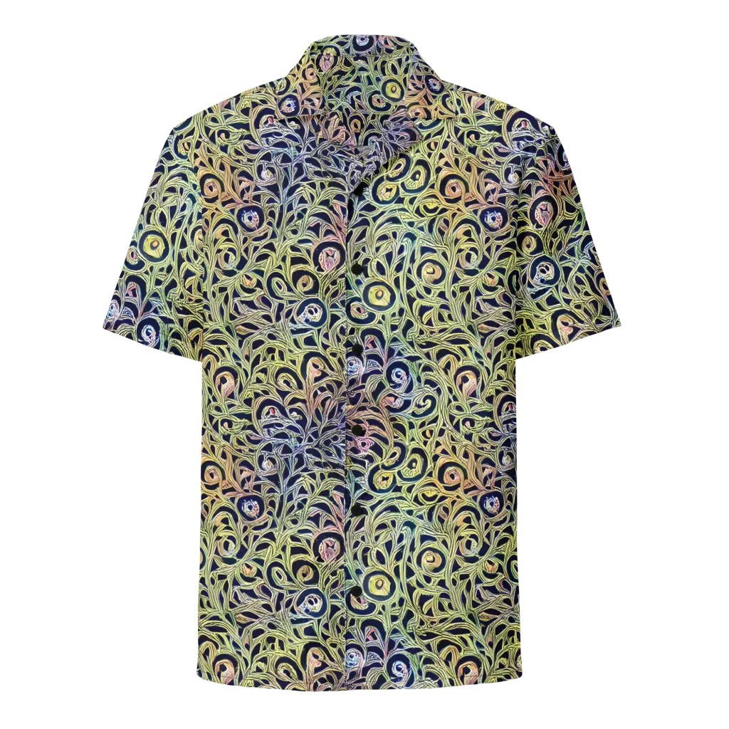 Citron Labyrinth on Button Shirt — Front