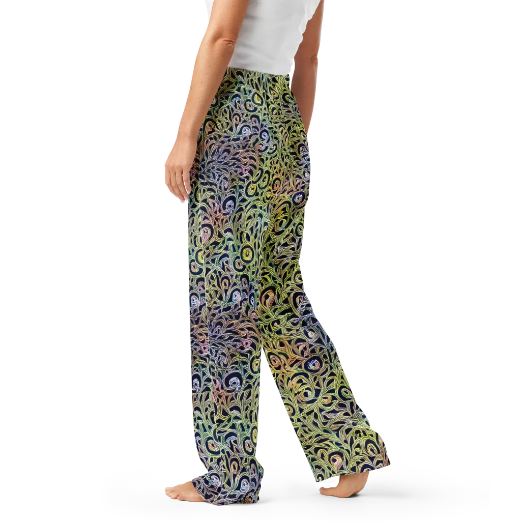 Citron Labyrinth on Women's Pajama Pants — Left