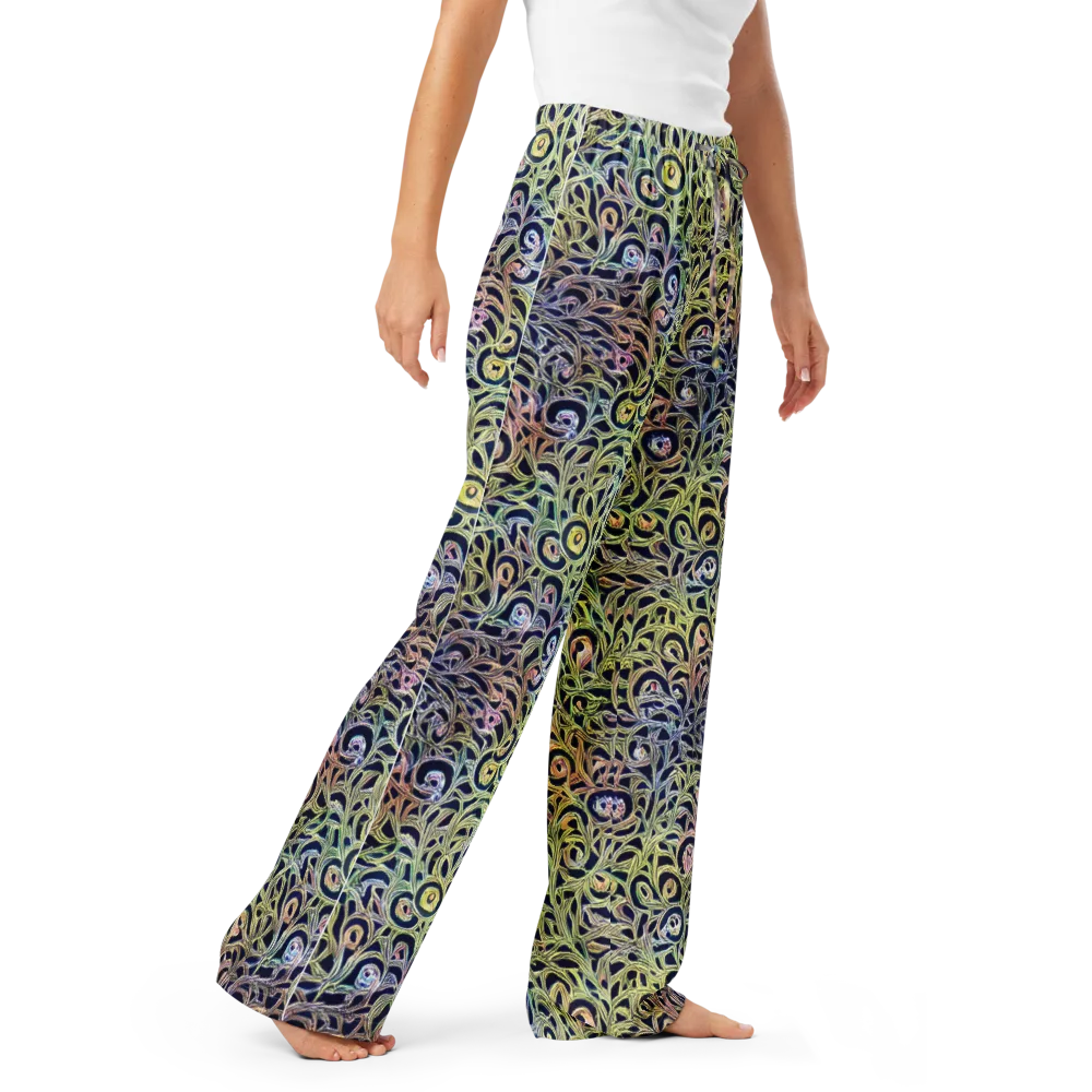 Citron Labyrinth on Women's Pajama Pants — Right Front