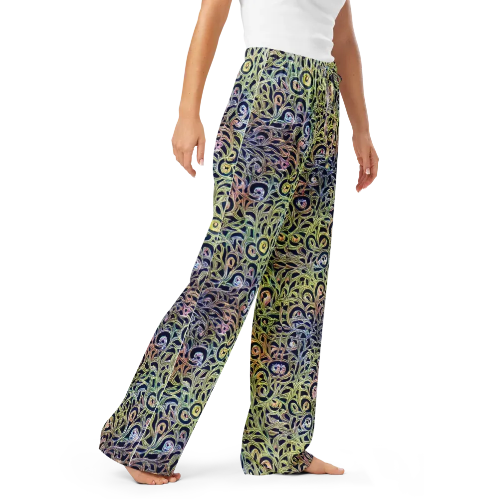 Citron Labyrinth on Women's Pajama Pants — Right Front