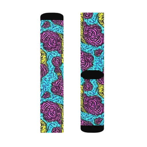 Electric Bloom Maze on a Socks