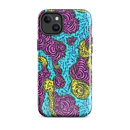 Electric Bloom Maze on a MagSafe Tough Case for iPhone®