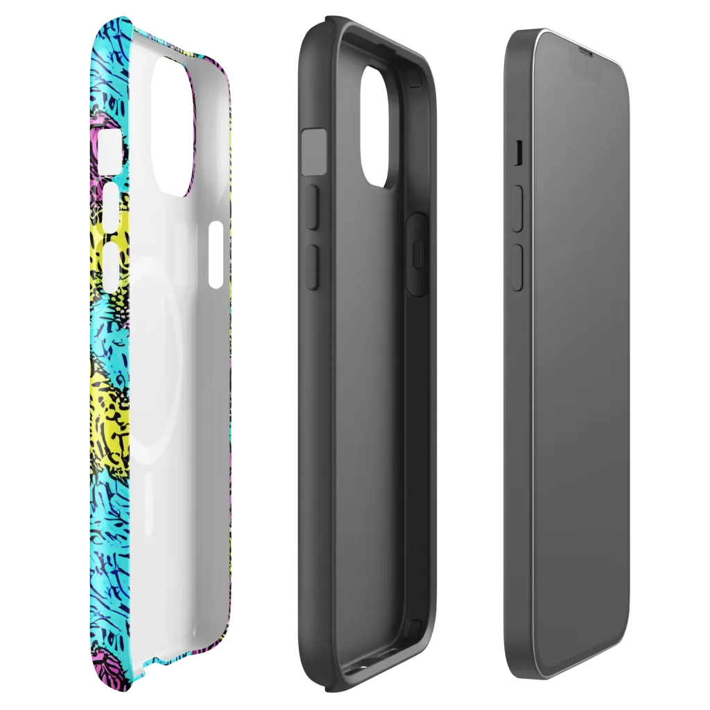 Electric Bloom Maze on MagSafe Tough Case for iPhone® — Front