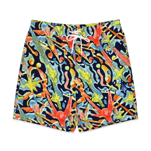 Prismatic Reef on a Men's Board Shorts