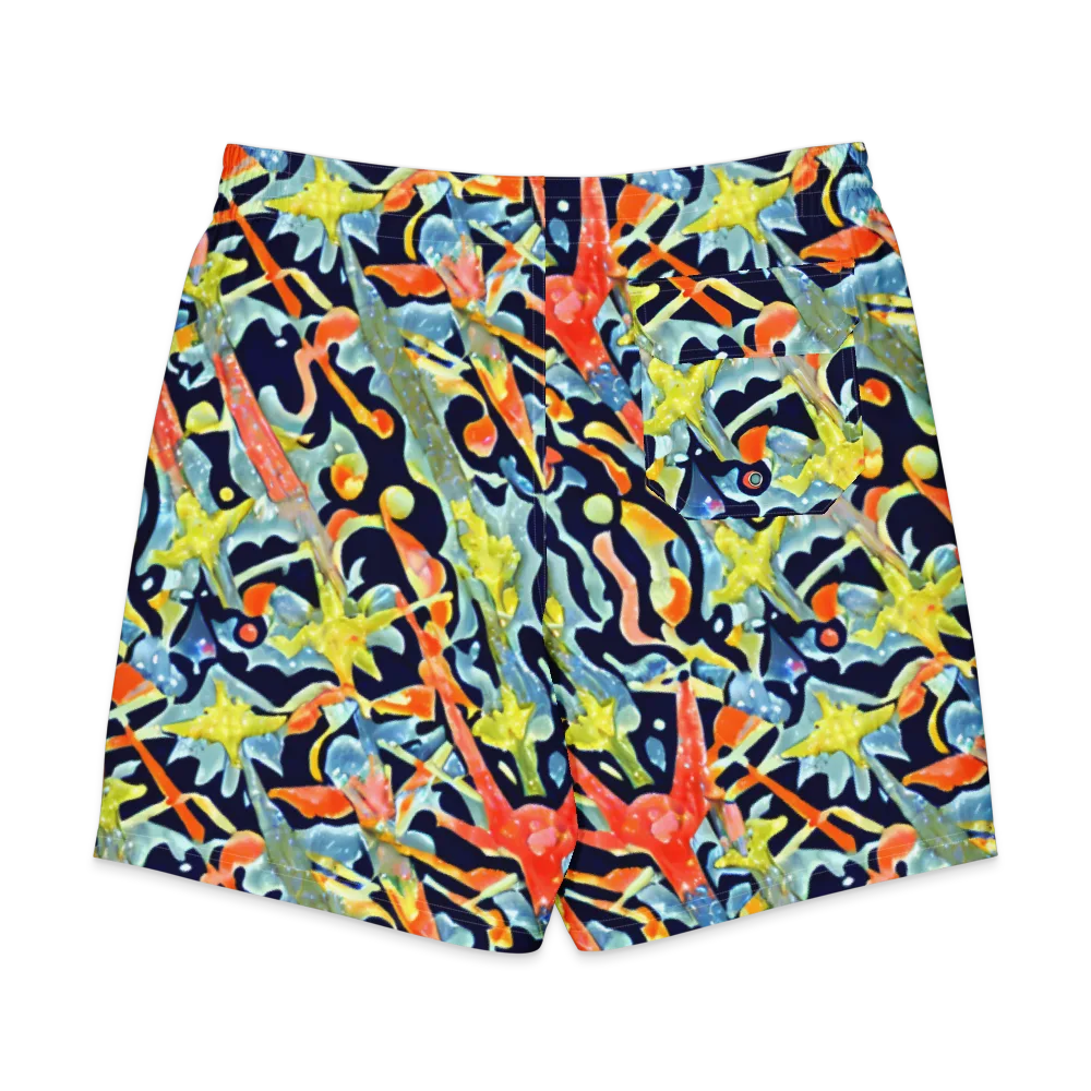 Prismatic Reef on Men's Board Shorts — Back