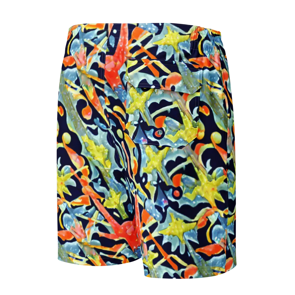 Prismatic Reef on Men's Board Shorts — Back