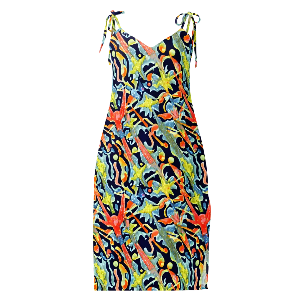 Prismatic Reef on Slip Dress — Front